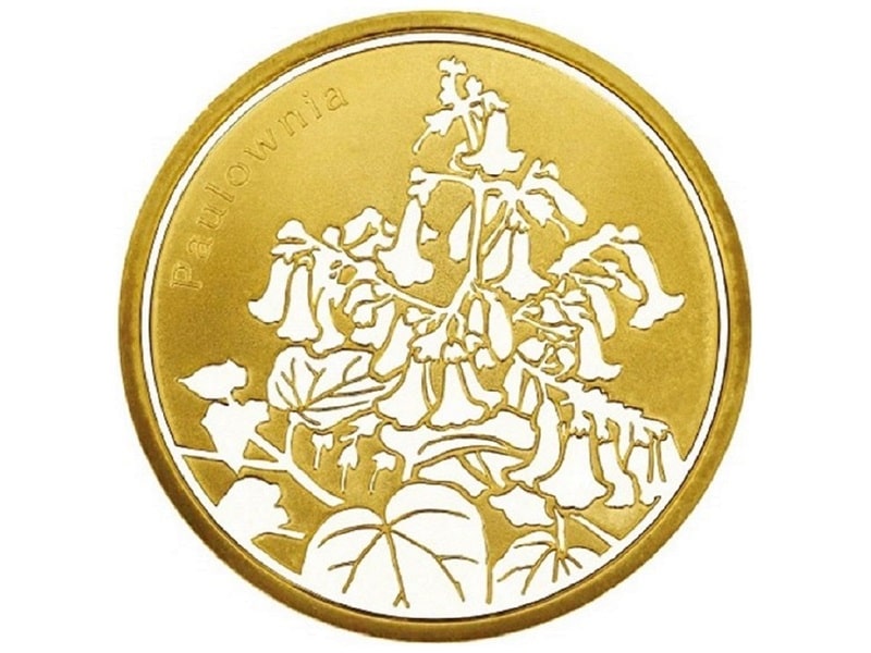 造幣局 純金メダル-植物-コレクション（桐）